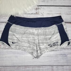 Nike DRI-FIT North Carolina Tarheels Volleyball Shorts Grey and White | XL